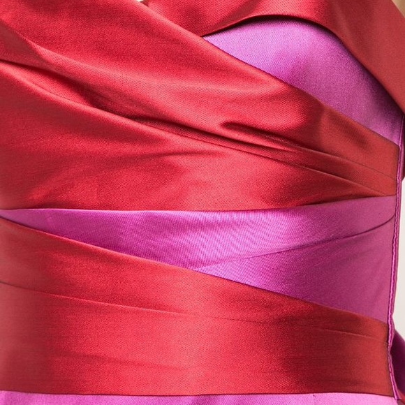 *SOLD* Marchesa Notte Colorblock Column Gown - Picture 5 of 14